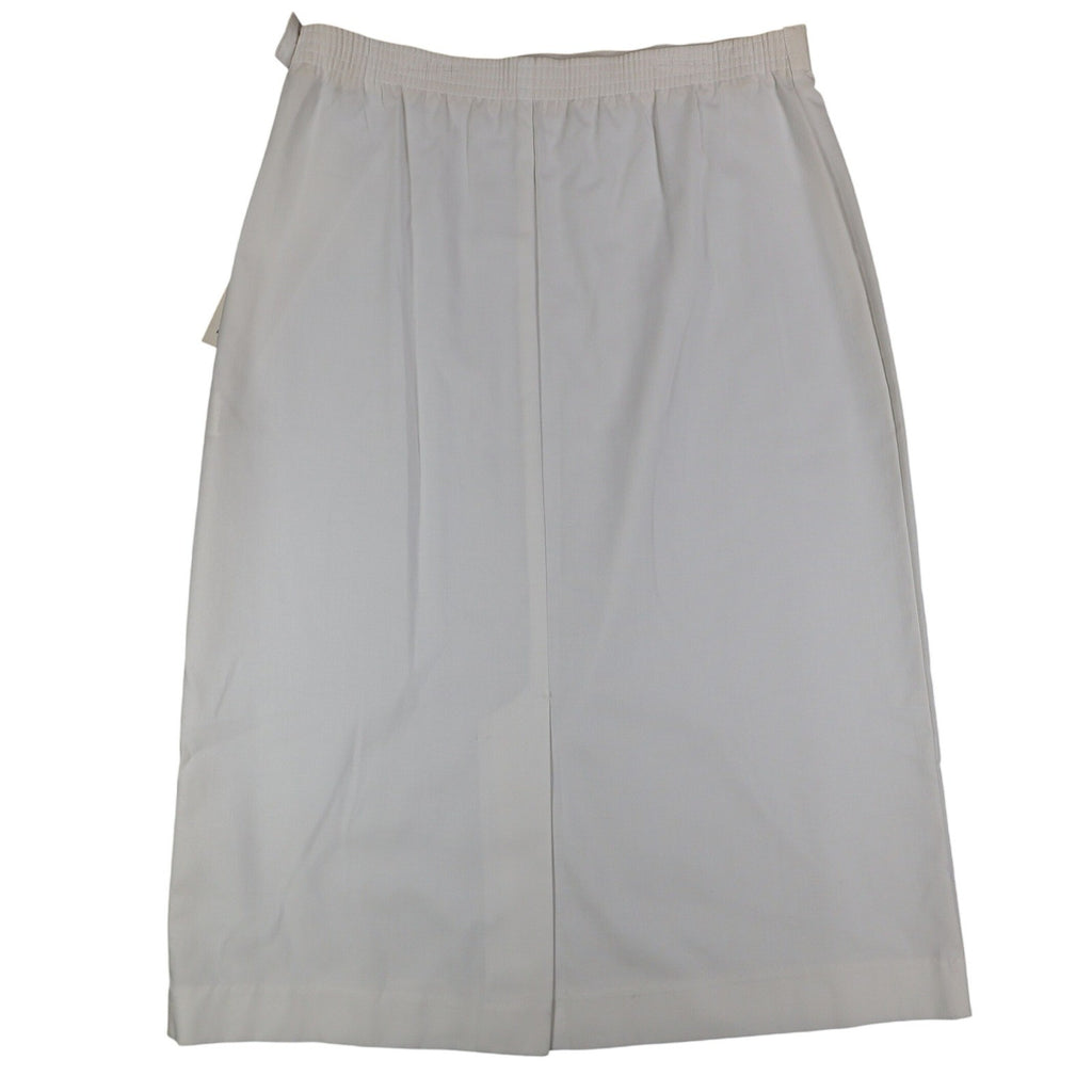 D.K. Gold Pencil Skirt Womens 10 Vintage 90s White Galaxy Stretch Cotton NWT - take2supply