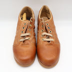 Sportiques Sneakers 7.5 Vintage Deadstock Brown Leather Gum Ripple Sole Romania - take2supply