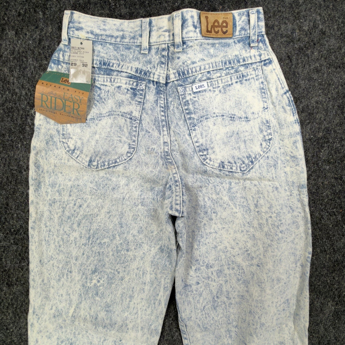 Lee Vintage 90s Easy Rider Jeans Mens 29x32 Blue Acid Wash Denim NWT USA Made - take2supply