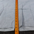 New Expressions Ruffle Shirt Womens M Vintage 80s Light Blue Cotton Boxy USA - take2supply