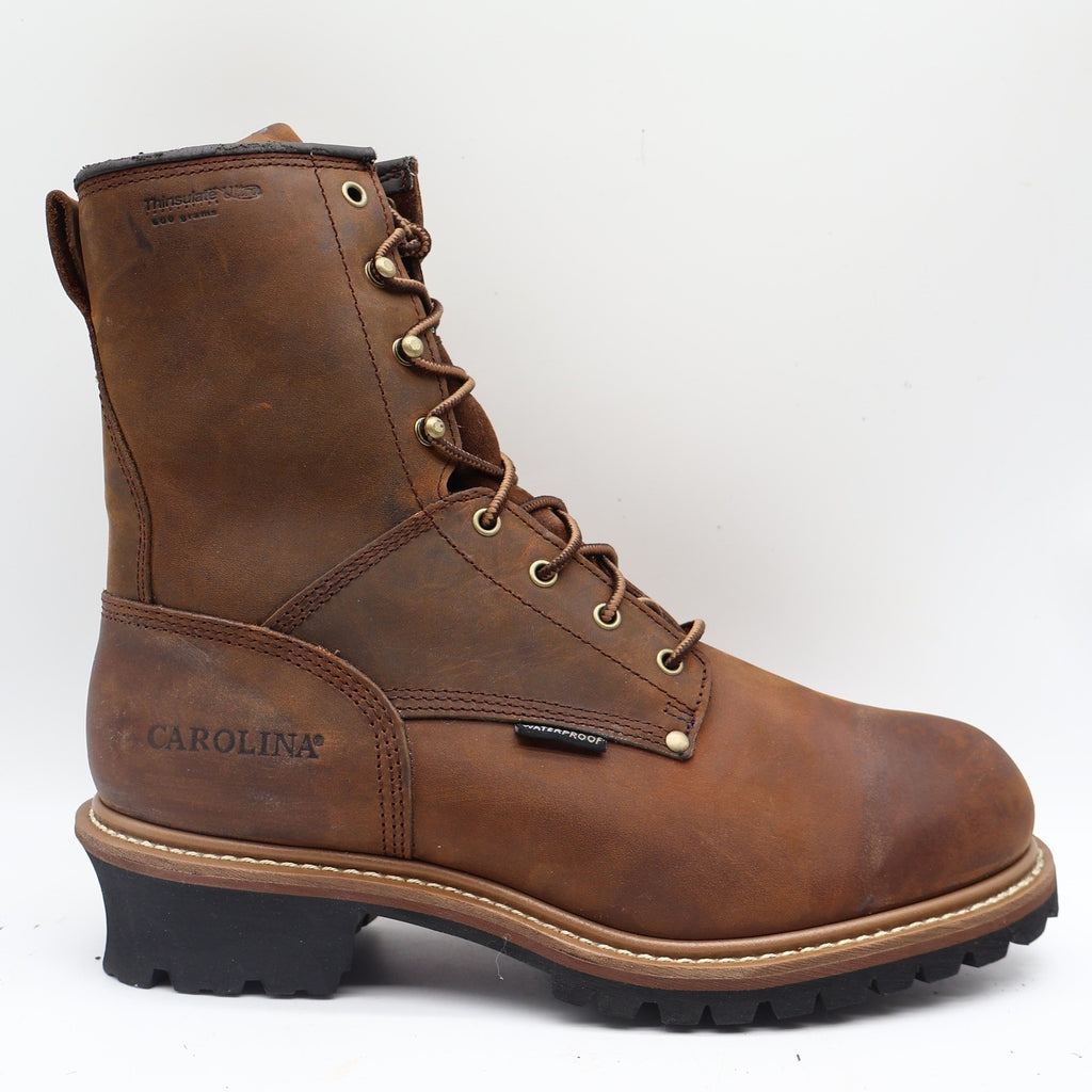 Carolina Logger Work Boots Mens 13 2E Brown Leather Waterproof EH CA4821 600g - take2supply