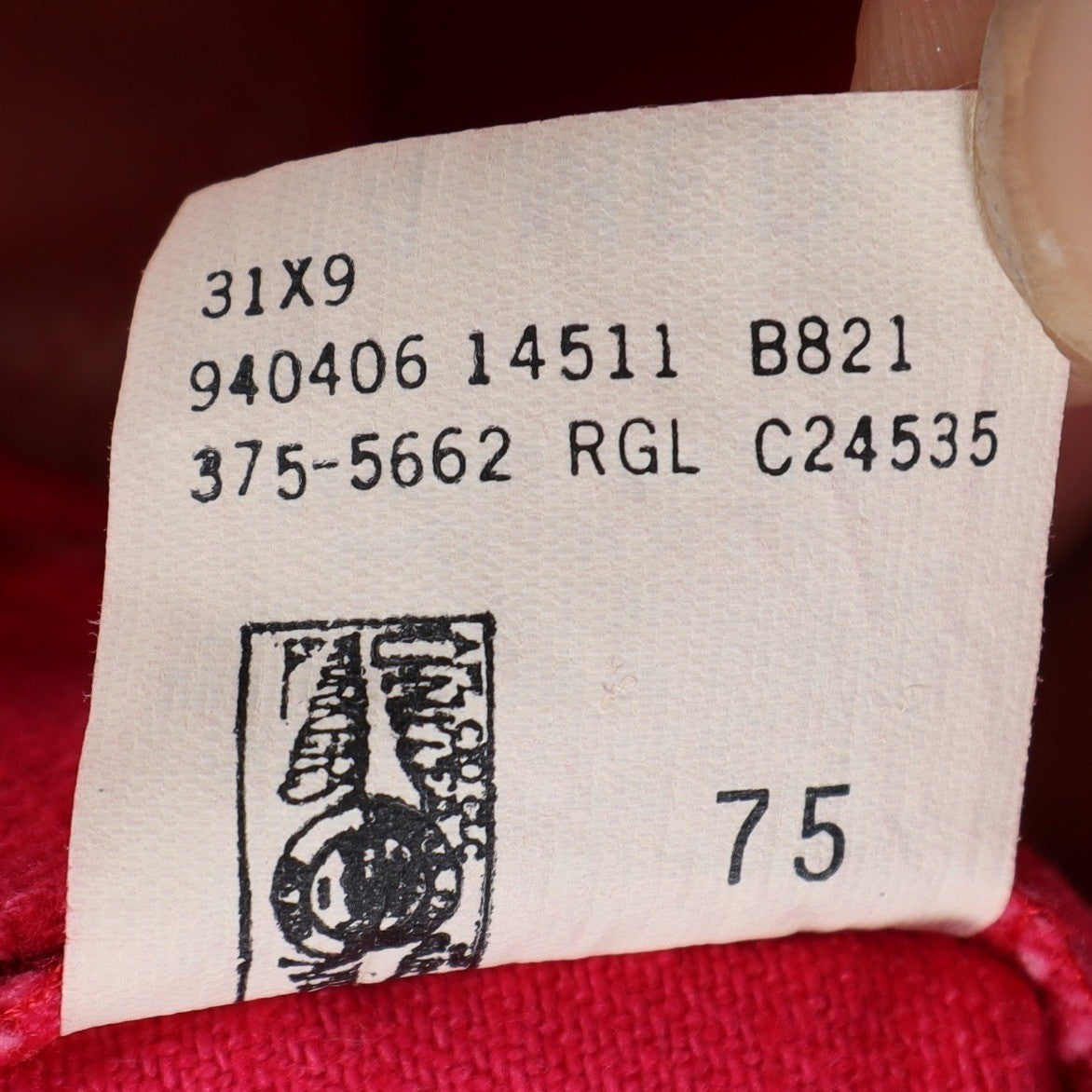 Lee Relaxed Fit Shorts Womens 14 M Vintage 90s Poppy Red Cotton Made in USA NWT - take2supply