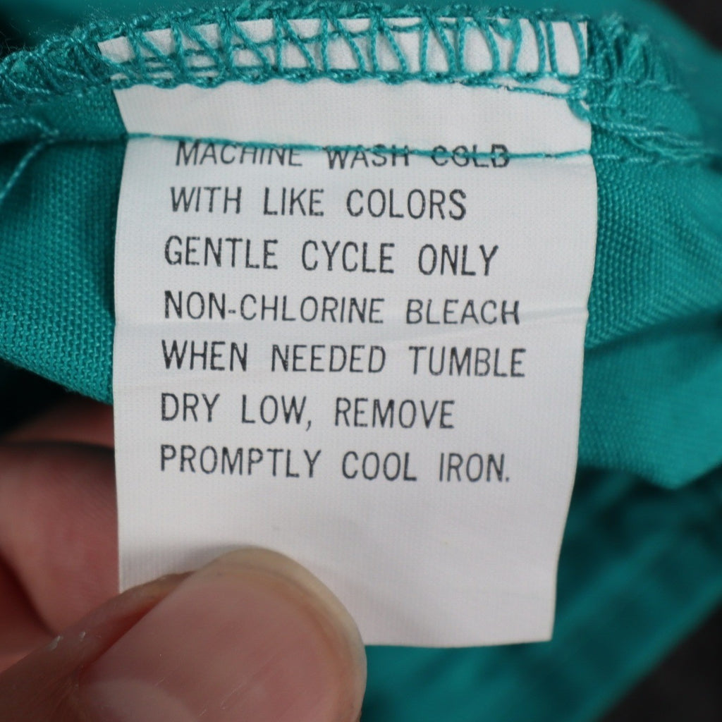 Jantzen Shorts Mens 32 Vintage 90s Teal Green Poly Cotton Deadstock 1M550 - take2supply