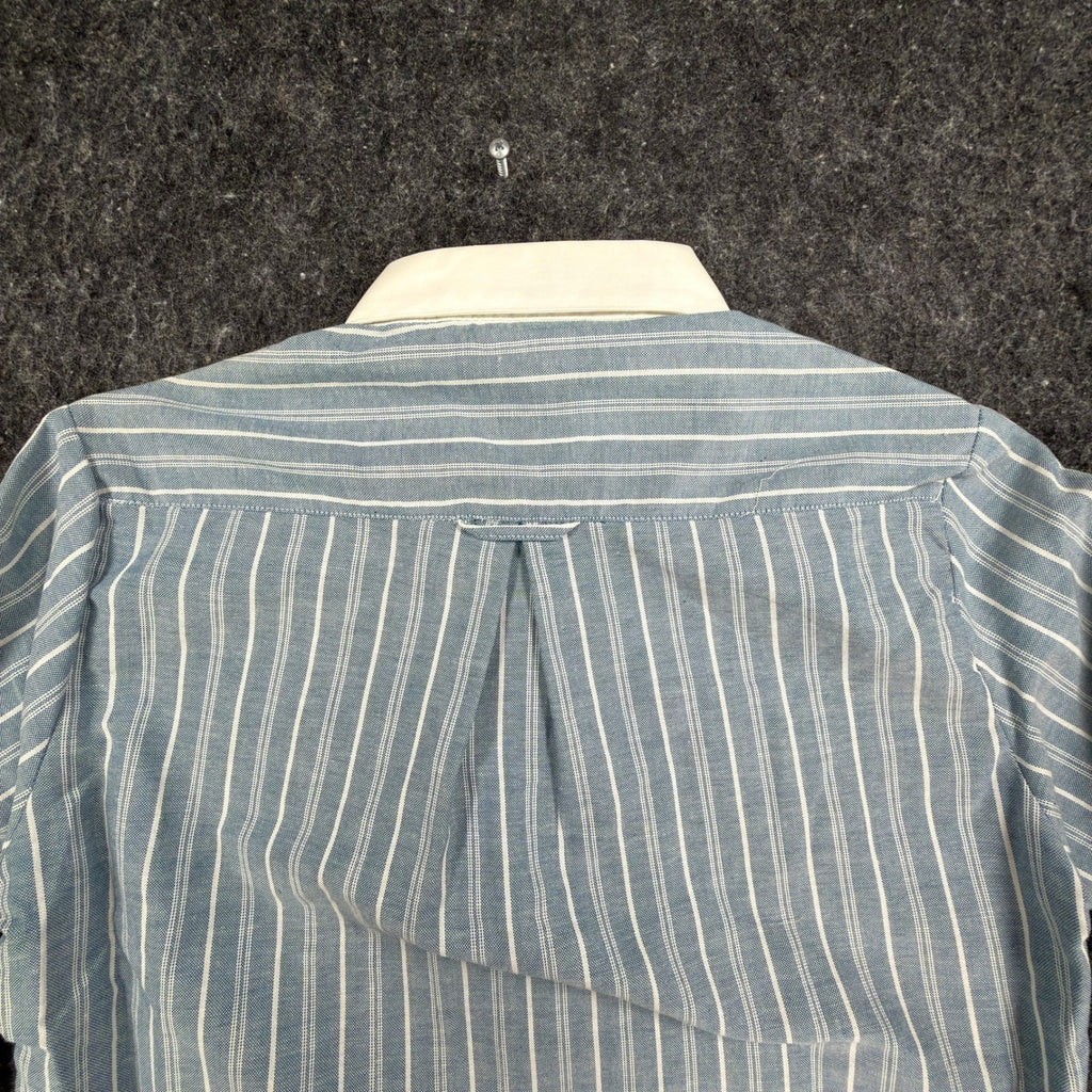 Bobbie Brooks Vintage 80s Striped Blouse Womens 5/6 Blue Cotton Blend NWT - take2supply