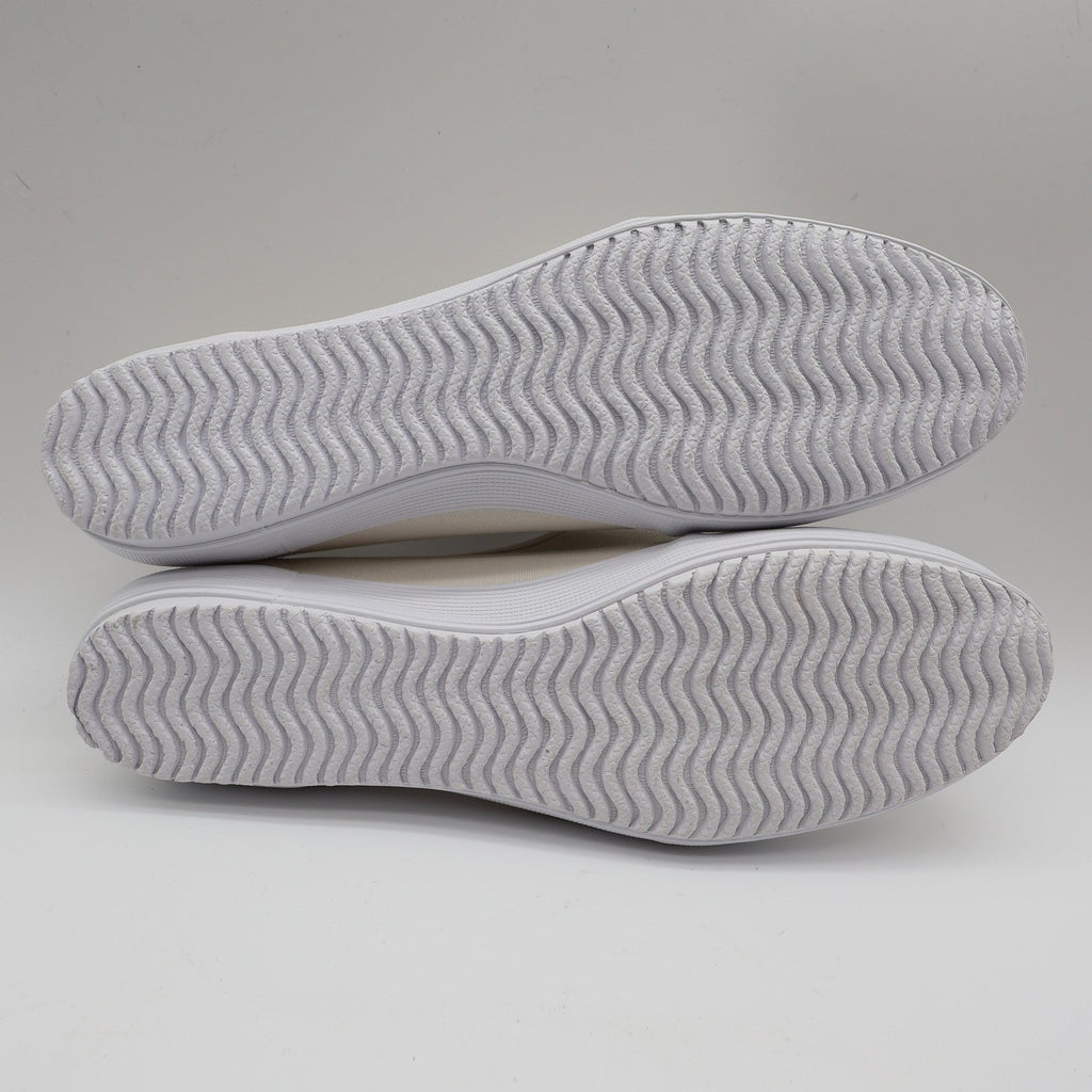 Grasshoppers Skipjack II Women 10 White Canvas Hook Loop Slip On Sneaker EF20000 - take2supply