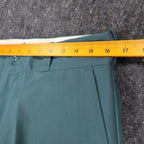 Montgomery Ward Work Pants Mens 32x28 Vintage 70s Teal Green Fortrel Deadstock - take2supply