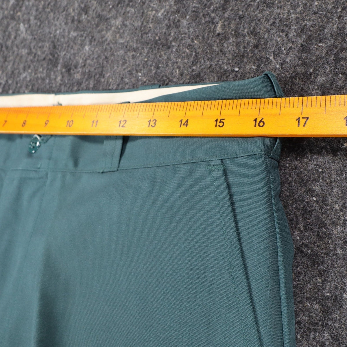 Montgomery Ward Work Pants Mens 32x28 Vintage 70s Teal Green Fortrel Deadstock - take2supply