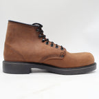 Walker Work Boots Mens 10 D Vintage Made in USA Brown Leather Lace Up 685 NEW - take2supply