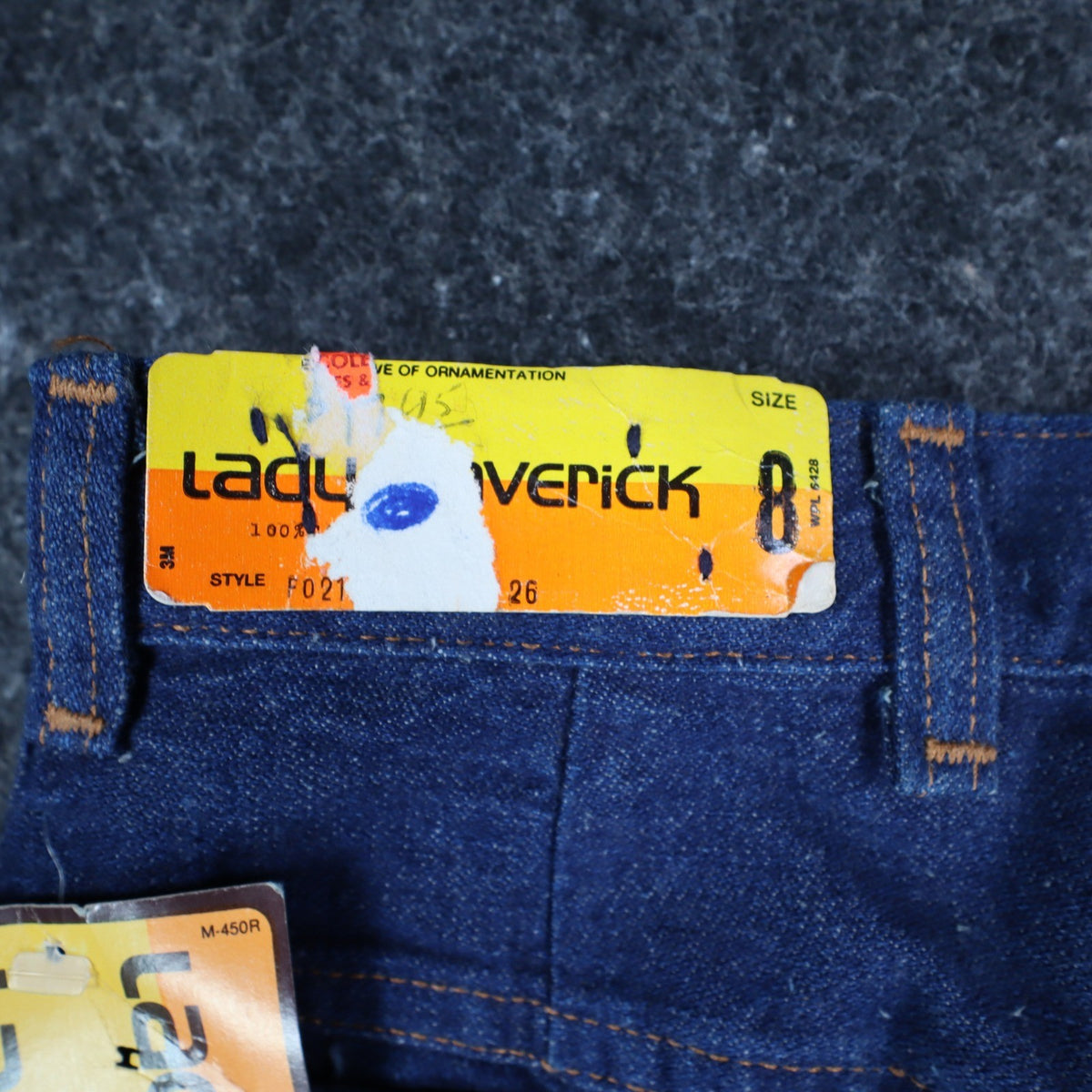 Lady Maverick Vintage Jeans Womens 8 26 Deadstock USA High Waist Straight Blue - take2supply