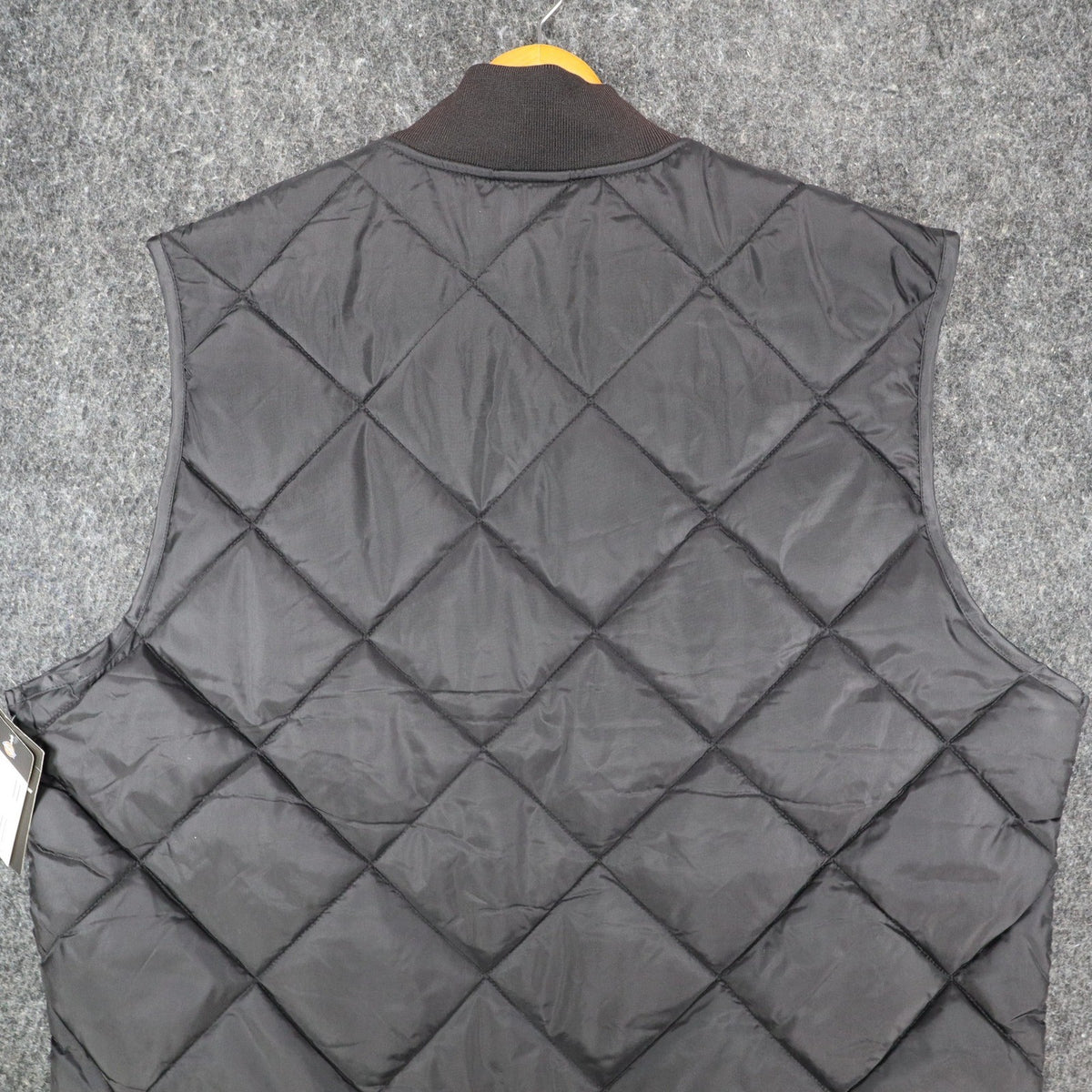 Dickies Insulated Nylon Vest Mens XL Black Diamond Quilt Water Repellent TE242BK - take2supply