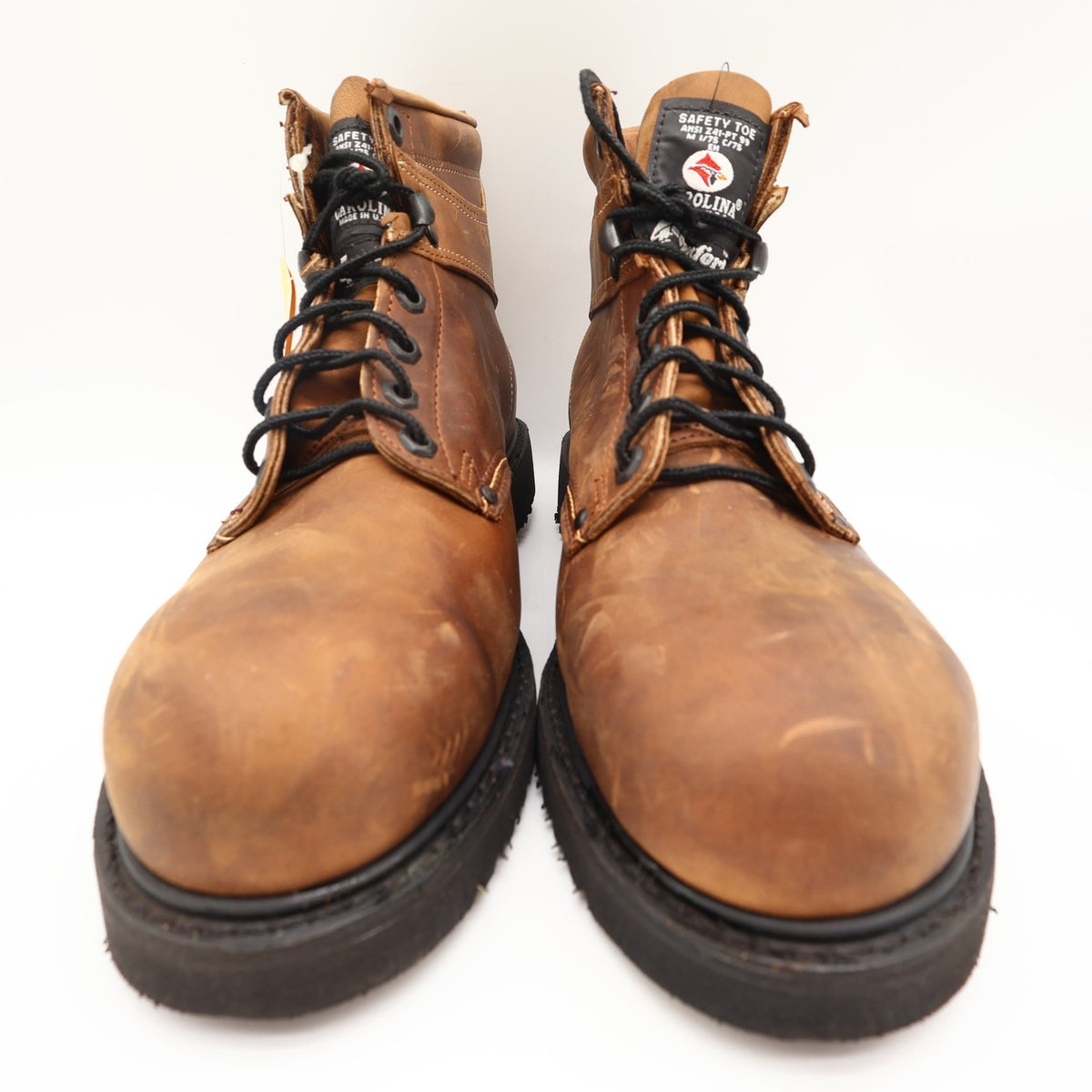 Carolina Steel Toe Work Boots Mens 11.5 D Brown Leather USA Made New NWT 139 - take2supply