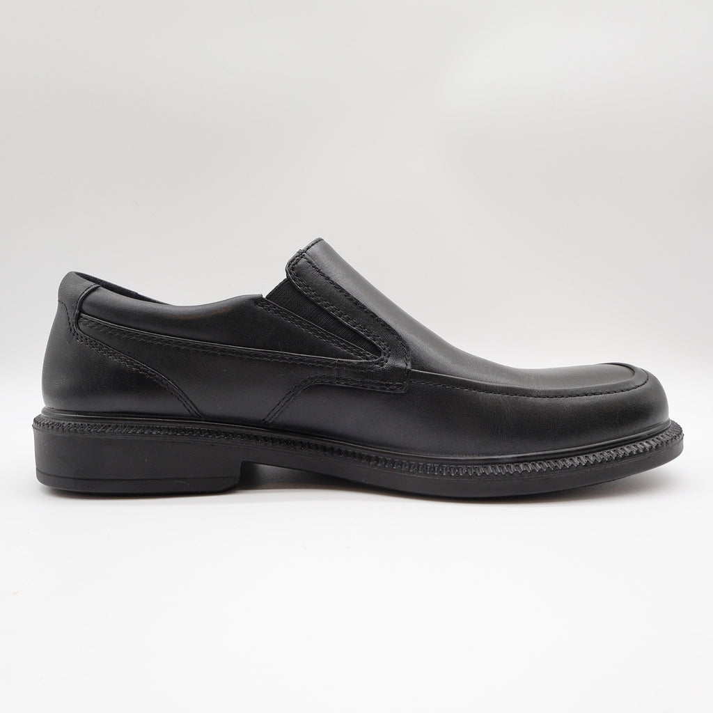 Hush Puppies Leverage Men's 10 Black Leather Waterproof Loafer NIB - take2supply