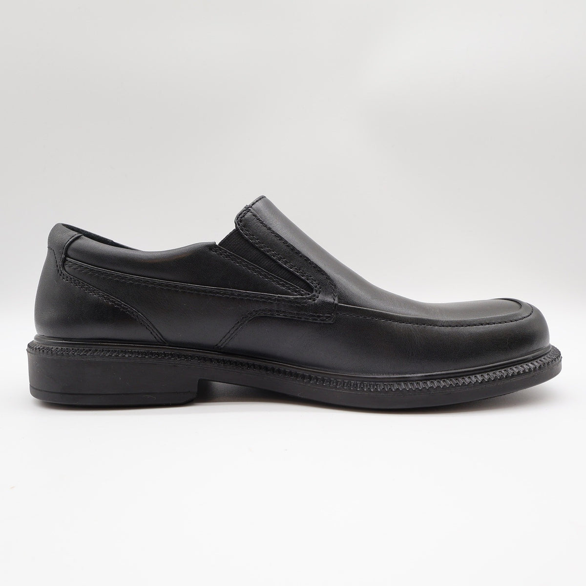 Hush Puppies Leverage Men's 10 Black Leather Waterproof Loafer NIB - take2supply