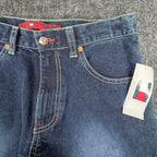 Tommy Jeans Freedom Fit Straight Leg Jeans Boys 18 Blue Cotton NWT Y2K - take2supply