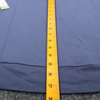 Erin London Top Womens Medium Blue Viscose Studded Puff Sleeve French Terry NWT - take2supply