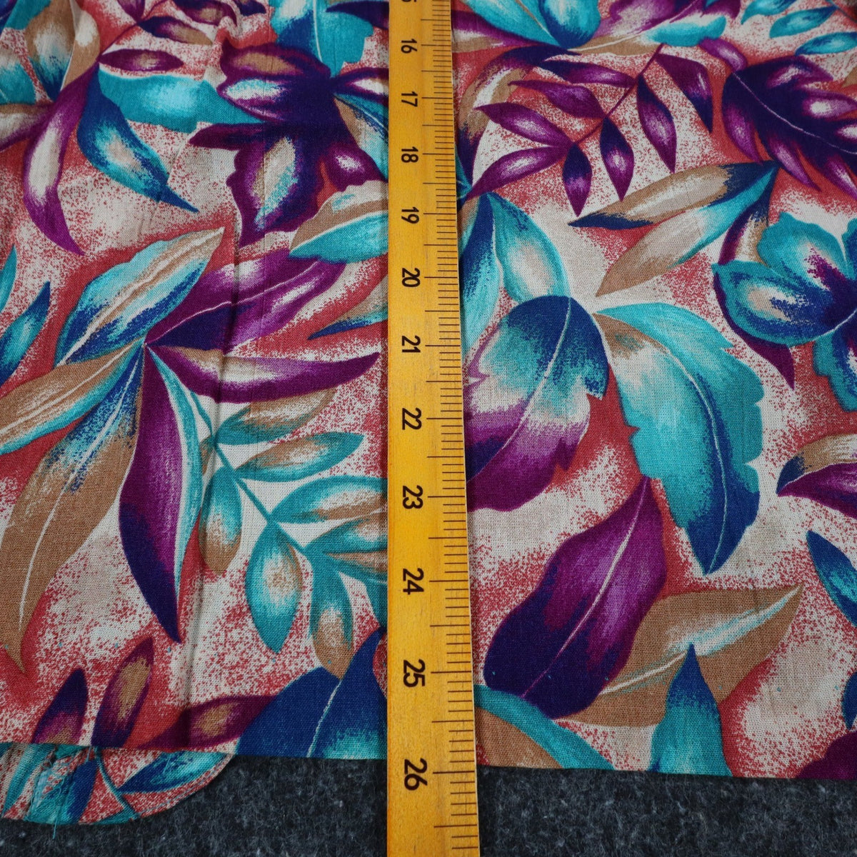 Xtrovert Blouse Womens 8 Vintage 90s Teal Floral Faux Vest Rayon Short Sleeve - take2supply