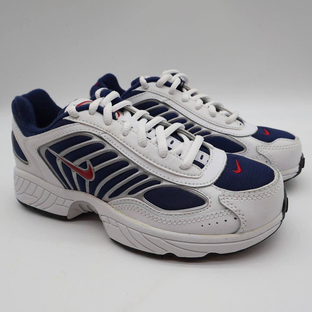 Nike Attest VII GS Kids Size 4.5Y Vintage 2006 White Navy Red 312981-161 New - take2supply