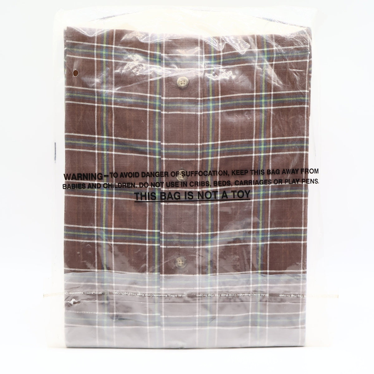 Foxfire Shirt Mens M Brown Blue Green Plaid Cotton Blend Button Down Collar NWT - take2supply