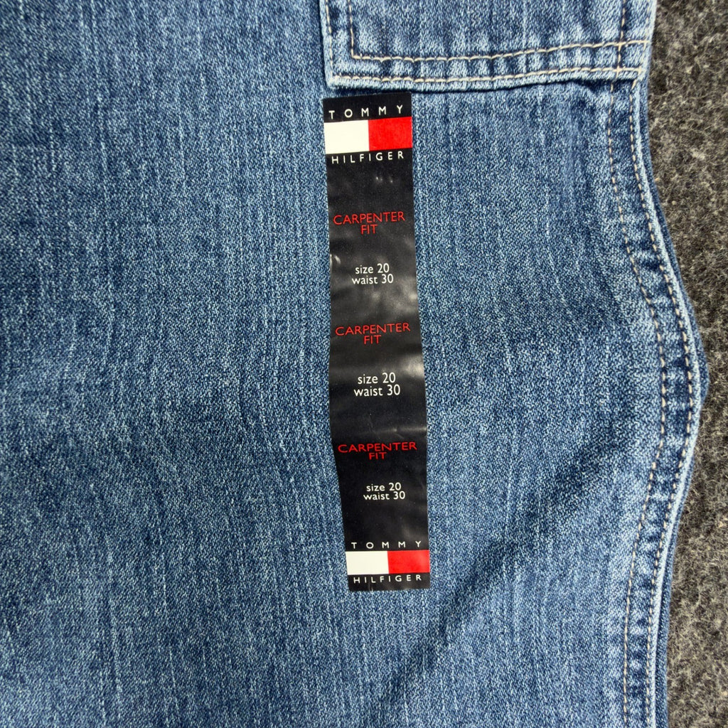Tommy Hilfiger Y2K Carpenter Jeans Boy 20 Blue Cotton NWT Vintage 2003 Deadstock - take2supply