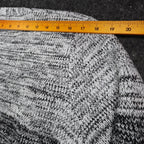 VioletRuby Cardigan Womens Medium Black Grey Ombre Open Front Longline Duster - take2supply