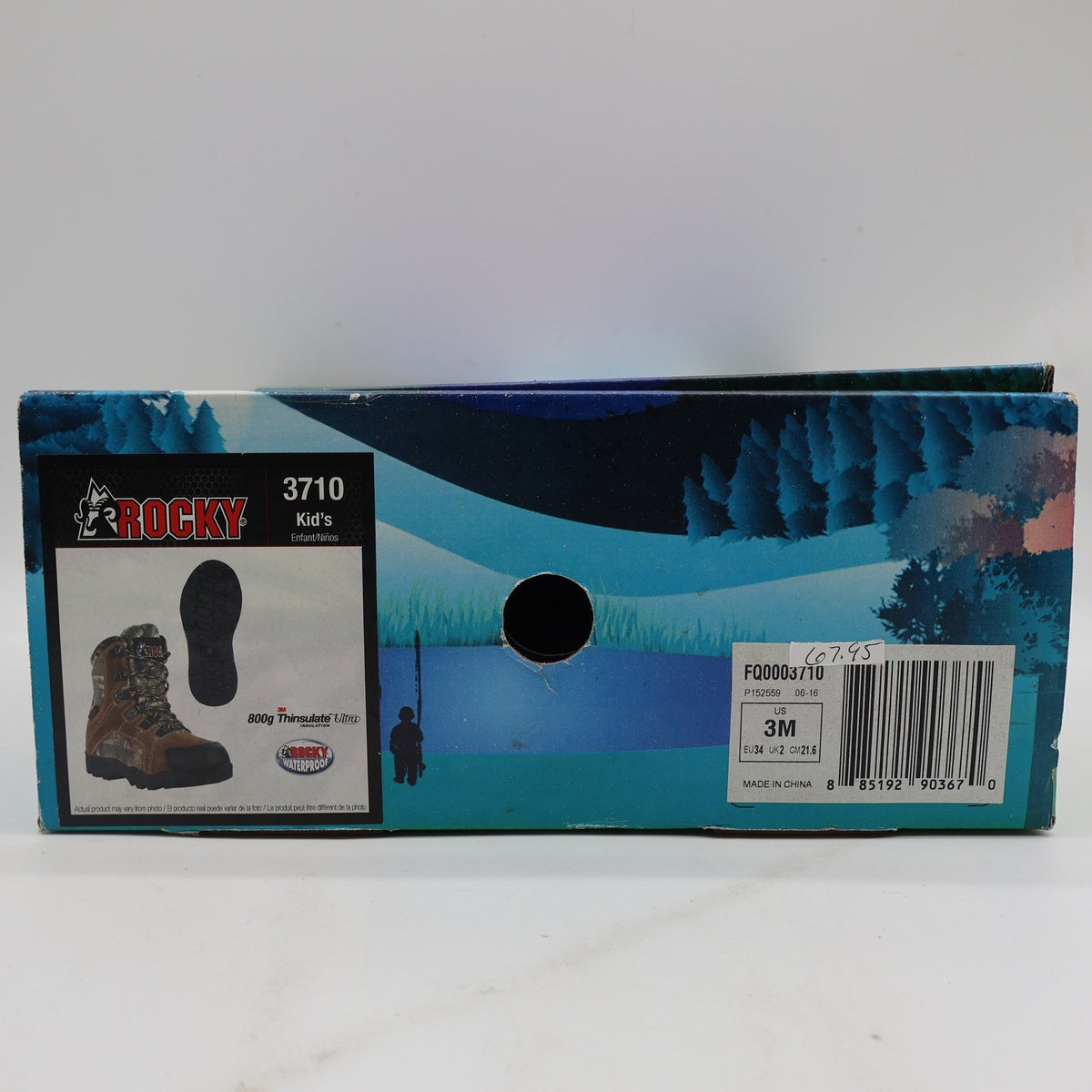 Rocky Outdoor Boots Kids 3M Brown Camo 800g Thinsulate Waterproof FQ0003710 - take2supply