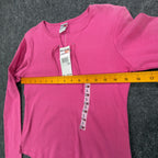 Tommy Hilfiger Y2K Lace Up Top Girls Large Pink Cotton NWT Vintage 2000s - take2supply