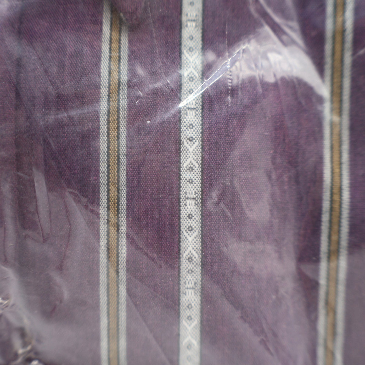 Van Heusen Dress Shirt Mens 16.5 34/35 Vintage Y2K Purple Striped Deadstock NIP - take2supply