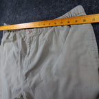 Falls Creek Shorts Mens XL Tan 100% Cotton Elastic Waist Relaxed Casual Khaki - take2supply