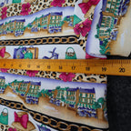 Jordan Top Womens Small Vintage 90s Novelty Print Leopard Chain Link SS NWT - take2supply