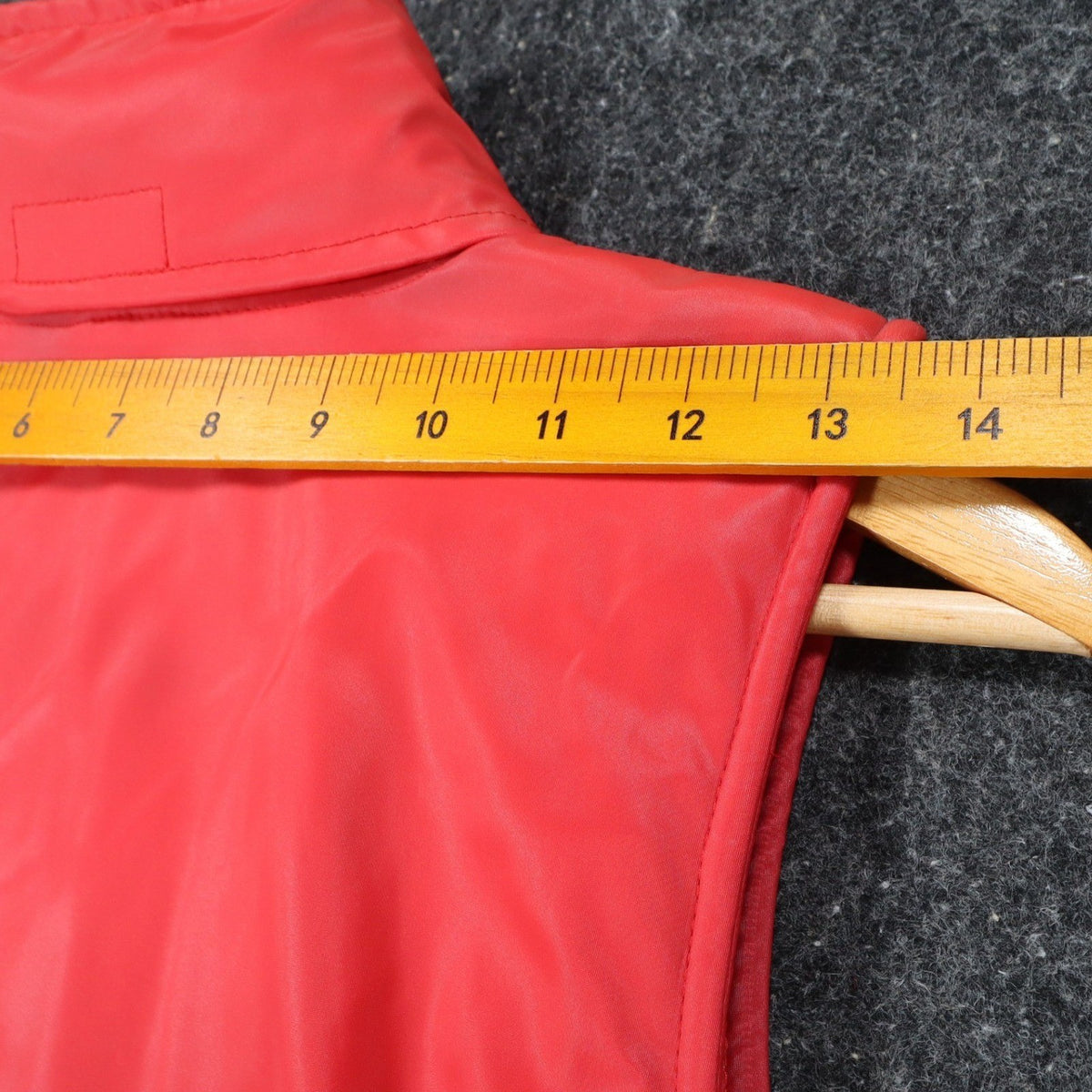 Selene Sport Puffer Vest Mens Medium Vintage 90s Red Fleece Lined Vinyl C1096 - take2supply