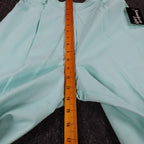 Aqua Southern Lady pleated shorts, front rise ruler view