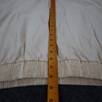 Fulton Street Shirt Works Polo Mens 2X Vintage 90s Cream Banded Bottom USA Made - take2supply