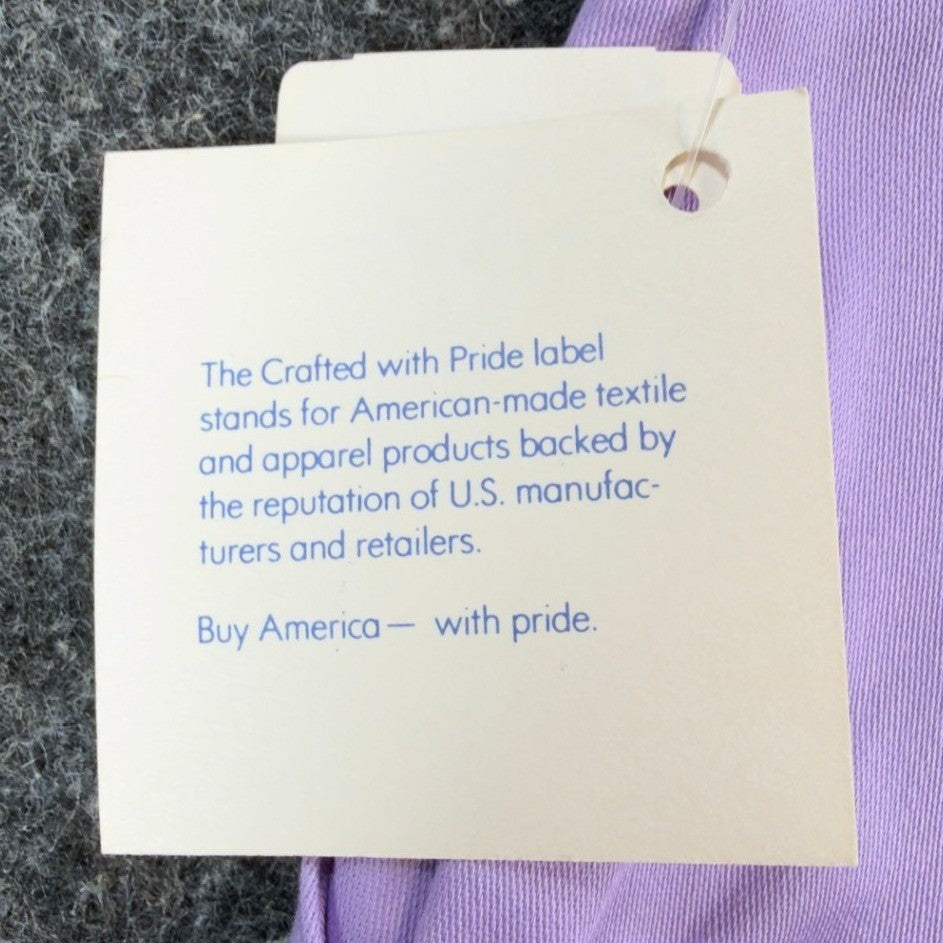 Gazelle Shorts Womens 3/4 Lavender Vintage Pleated High Waist 80s USA NWT - take2supply