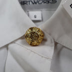 Shirtworks Christmas Shirt Womens S White Embroidered NWT NOS - take2supply