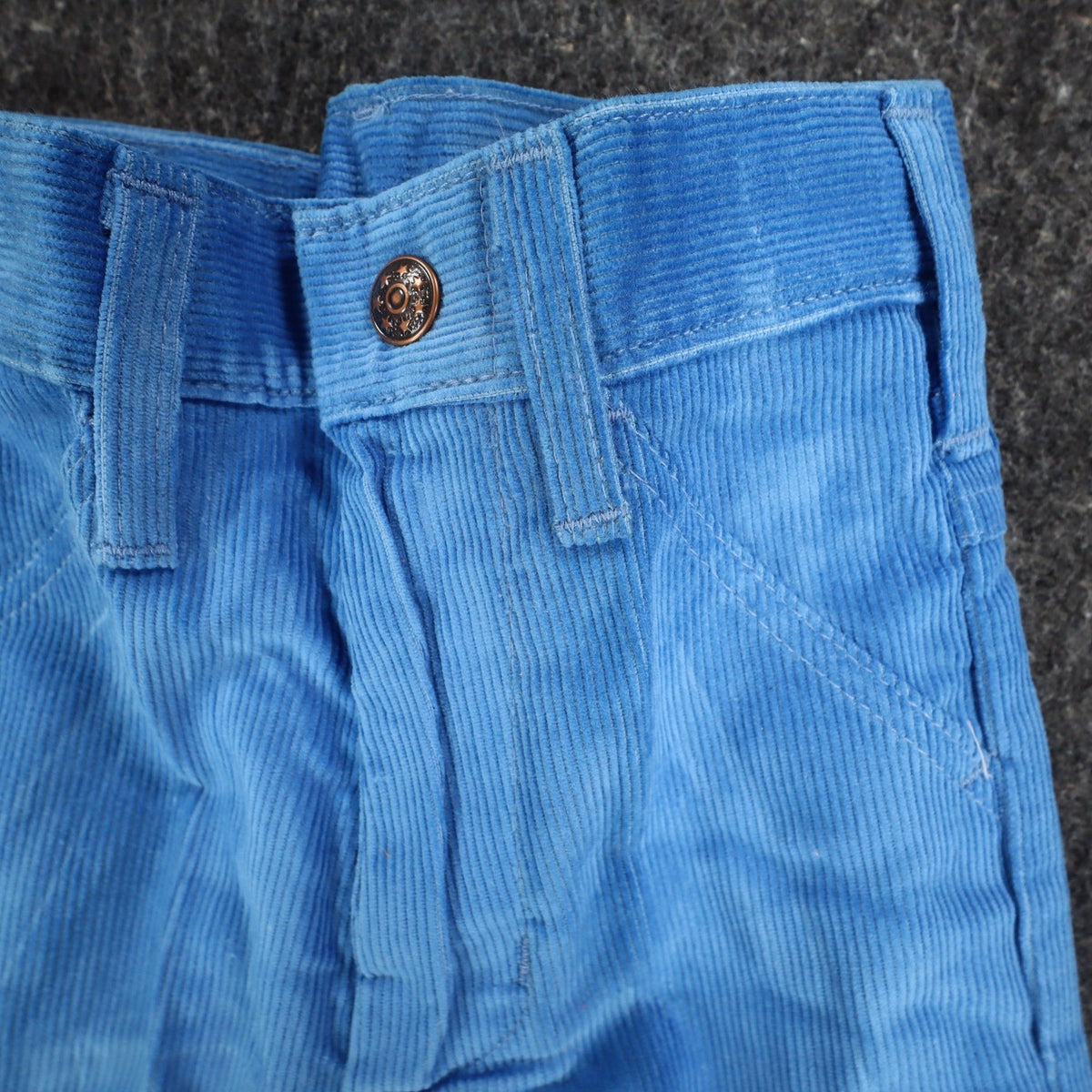 Toddly Winks Corduroy Pants Kids 4 Slim Bright Blue Straight Leg USA NWT NOS - take2supply