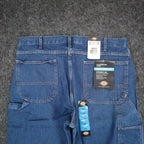 Dickies Carpenter Jeans Mens 36x30 Relaxed Fit Indigo Blue Cotton Workwear NWT - take2supply