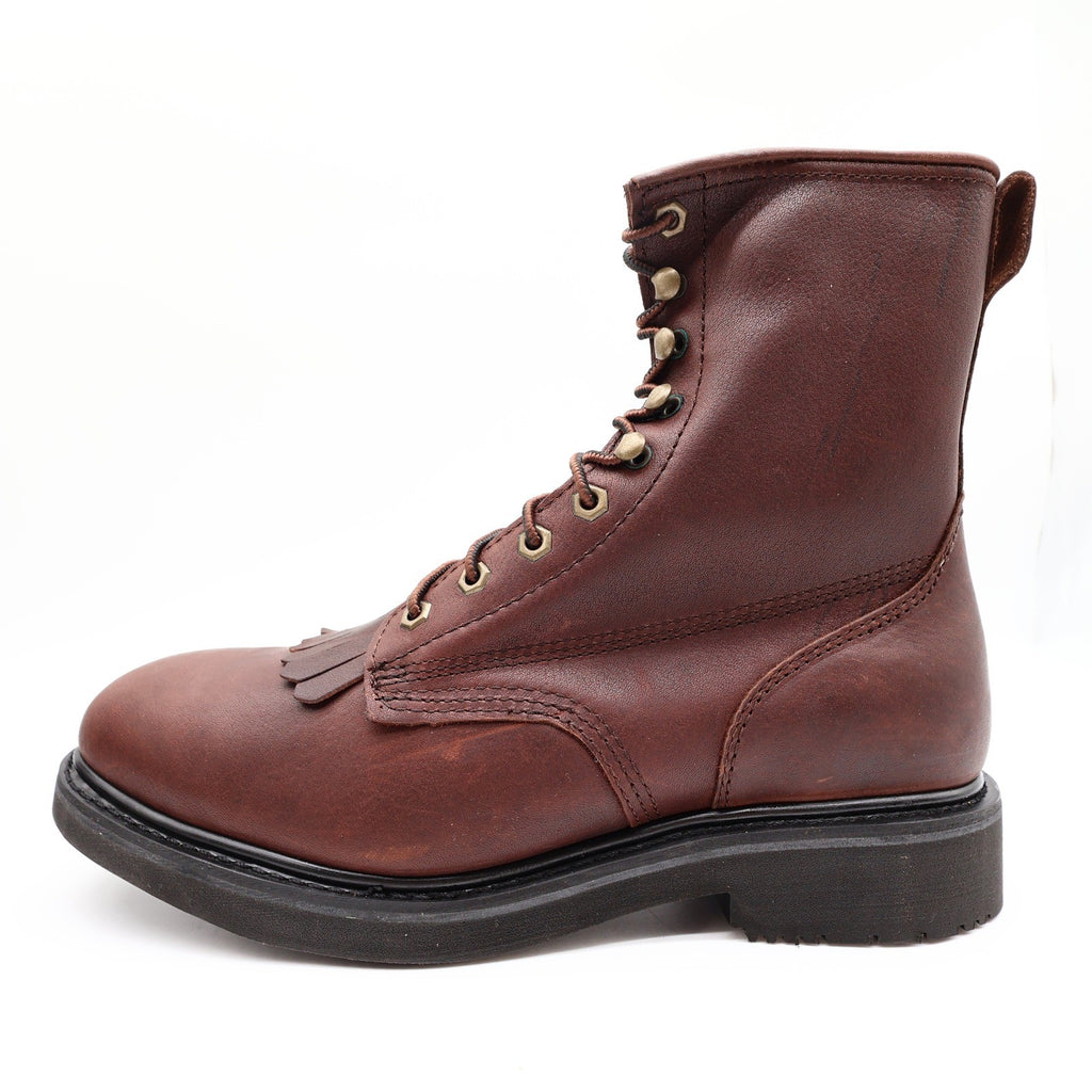 Dan Post Lace Up Work Boots Mens 12D Brown Oily Leather Kiltie DP69612 NWT - take2supply