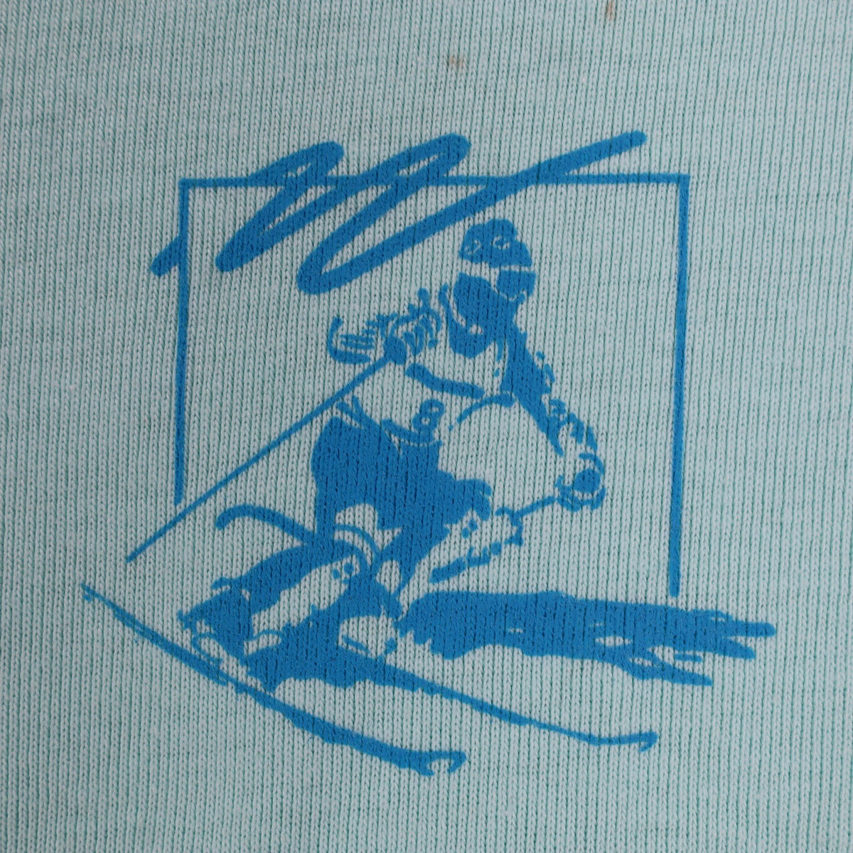 Buffalo Mens Large Vintage Henley Shirt Deadstock USA Made Mint Green Skier L - take2supply