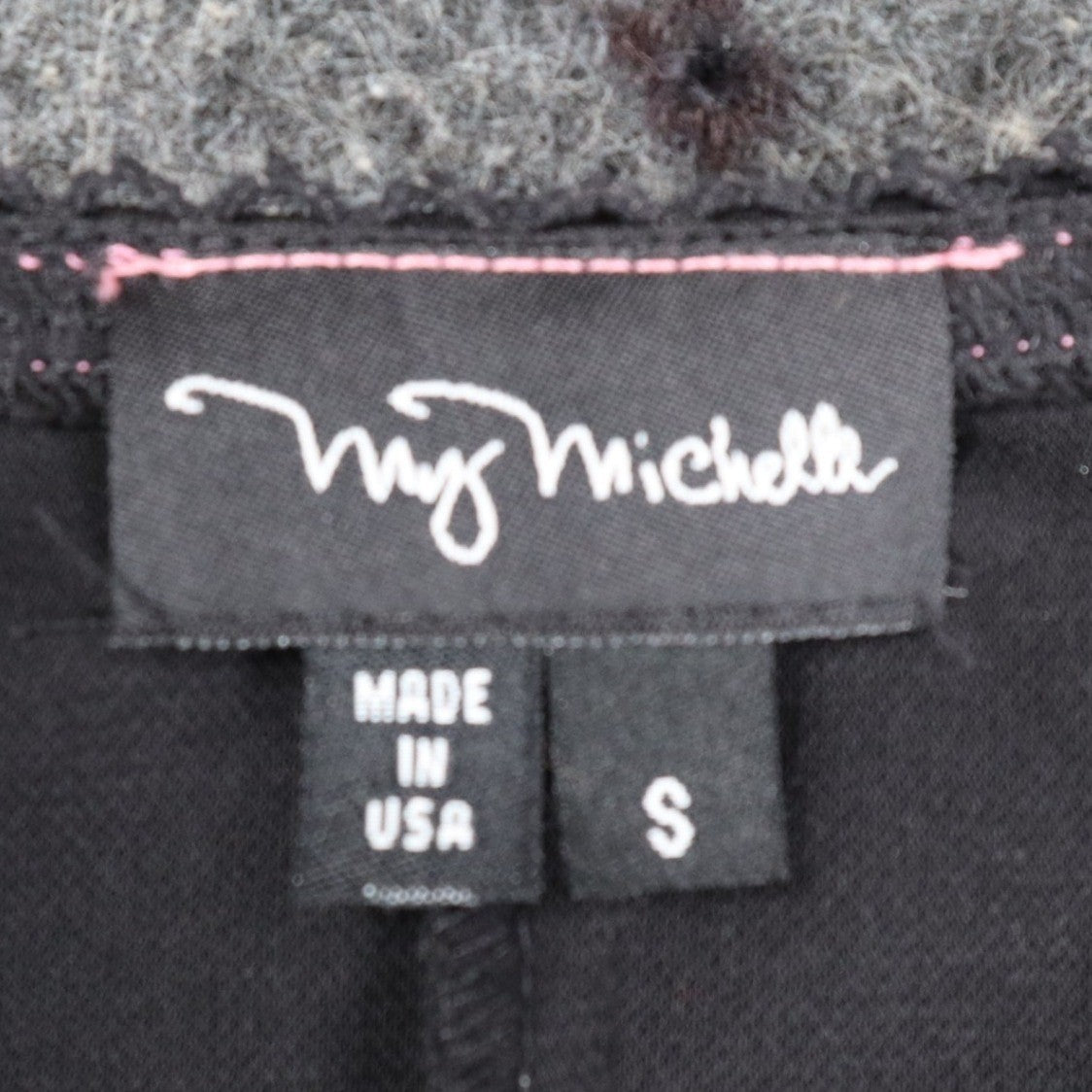 My Michelle Dress Womens Small Y2K Black Pink Trim V-Neck 3/4 Sleeve Sheath - take2supply