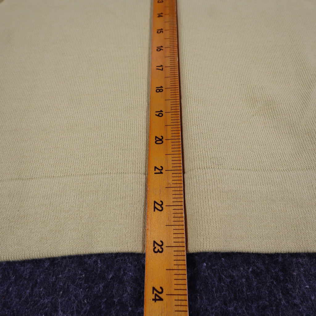 SML Design Polo Sweater Women Medium Tan Short Sleeve Cotton Blend Ribbed NWT - take2supply