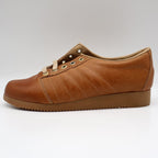 Sportiques Sneakers 7.5 Vintage Deadstock Brown Leather Gum Ripple Sole Romania - take2supply