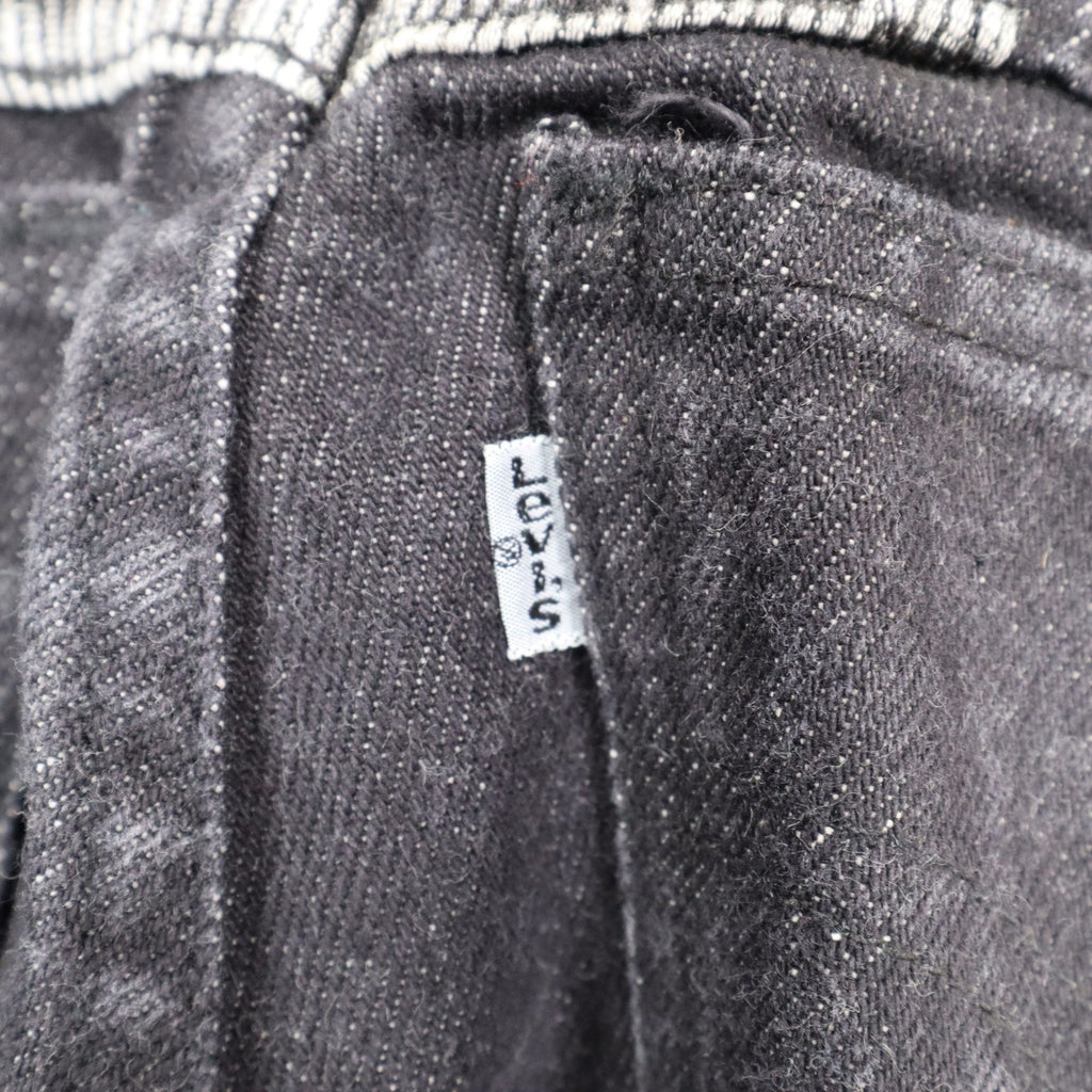 Levi's Tapered Leg Jeans Womens 9 Vintage 90s Black Striped Reverse Silhouette - take2supply