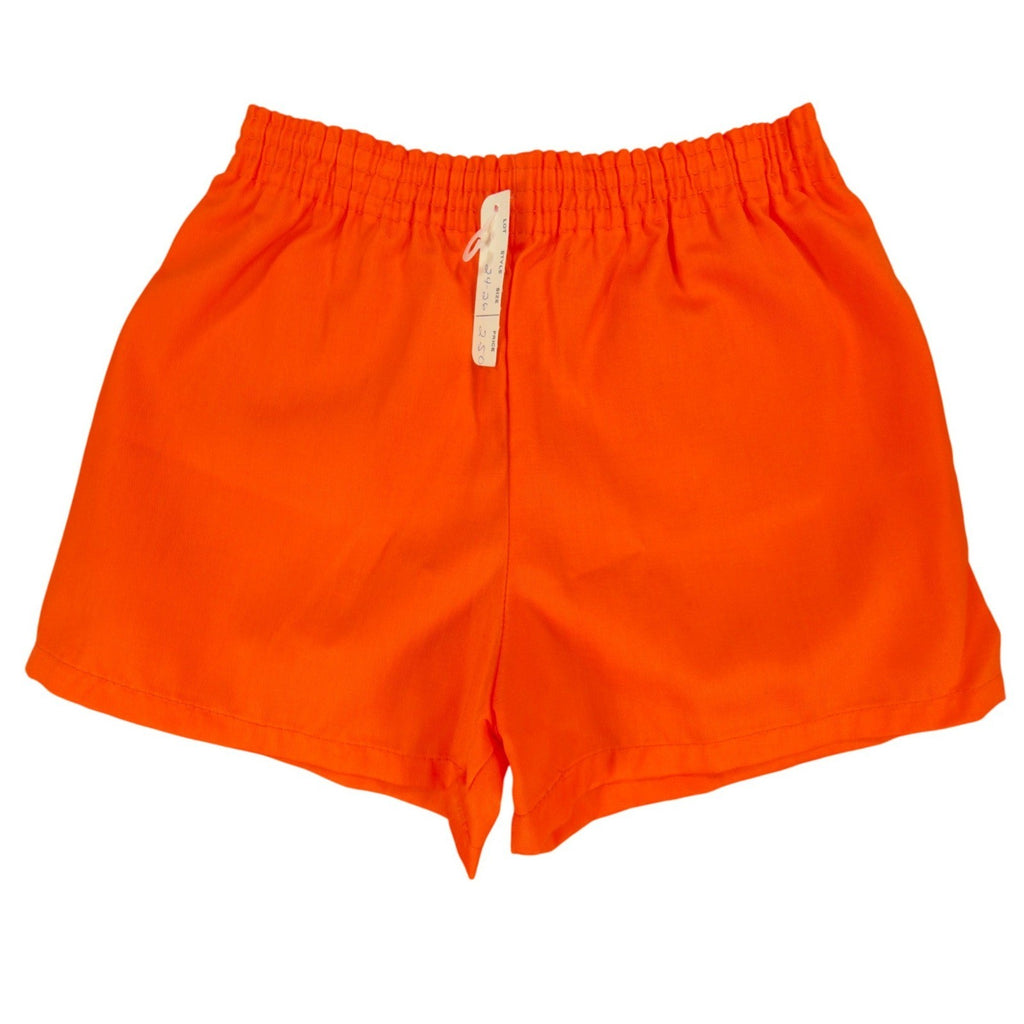 Fruit of the Loom Vintage 70s Gym Shorts Youth XS Orange Cotton NWT - take2supply