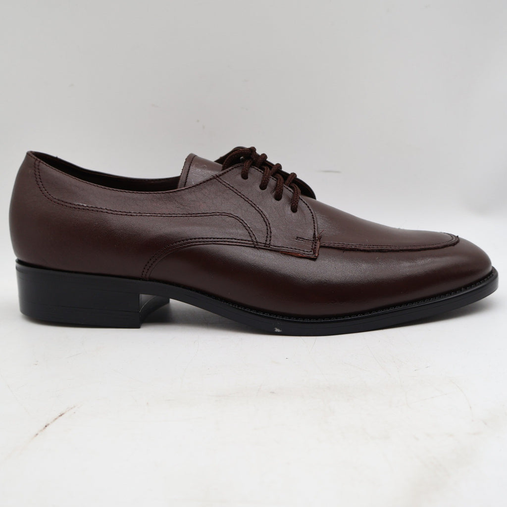 Barclay Oxford Dress Shoes Mens 9D Vintage Brown Leather Apron Toe 48012 New - take2supply