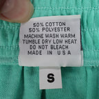 Silhouettes by Kathy Shorts Womens Small Vintage 90s Aqua Green Cotton Knit USA - take2supply