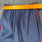 Young Maverick Vintage 80s Jeans Girls 10 Blue Cotton Red Piping NWT NOS USA - take2supply