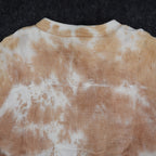 Hem & Thread Womens L Tan Cream Tie Dye Cotton Gauze Snap Bomber Jacket NWT - take2supply
