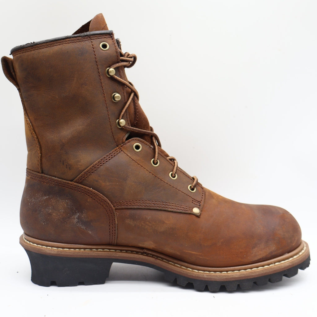 Carolina Logger Work Boots Mens 13 2E Brown Leather Waterproof EH CA4821 600g - take2supply