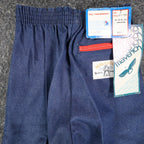 Vintage Young Maverick Girls Jeans 7 Blue Red Piping Elastic Waist USA NWT - take2supply