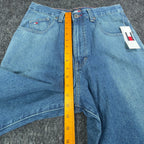 Tommy Hilfiger Y2K Slouch Fit Jeans Boy 20 Blue Cotton NWT Deadstock - take2supply